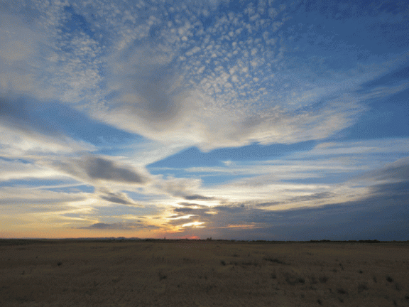 Puesta de sol desde la carretera de Villatobas 16-10-2016