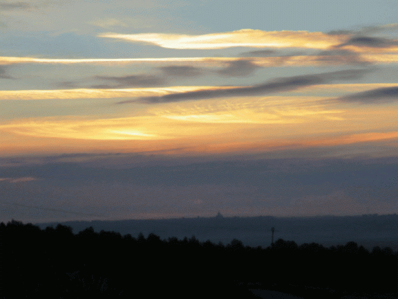 Último amanecer de 2017 desde los cerros de la Dehesa Monreal