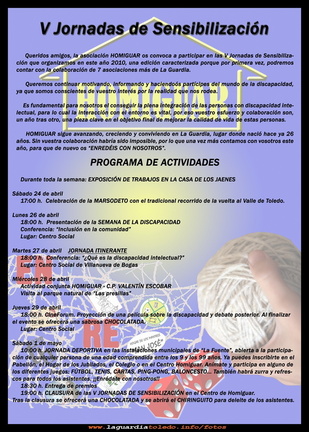 V jornadas de sensibilizacion