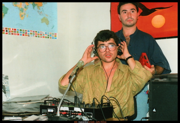 Dos de los fundadores de Radio Pachasco