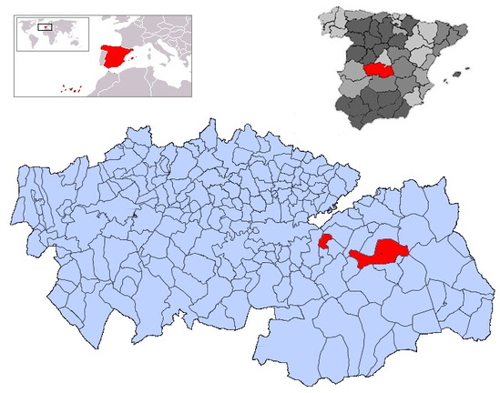 Ubicación del término municipal de La Guardia en el contexto internacional, extraído de la Wikipedia