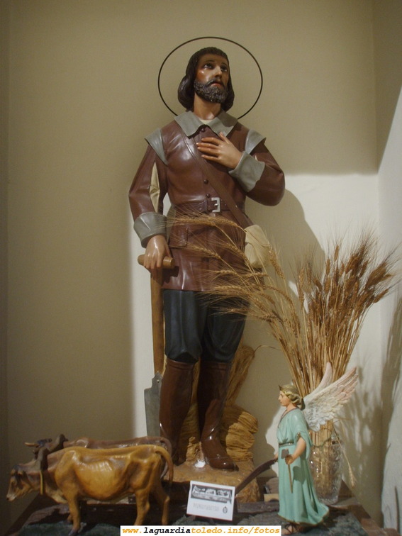 Semana Santa 2007. Foto de la imágen de San Isidro en la Iglesia Parroquial