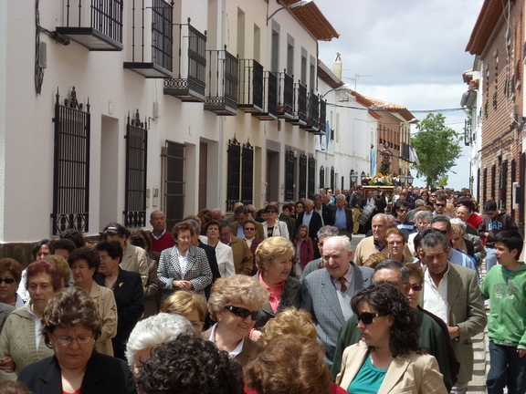 15 de mayo de 2008, procesión de San Isidro por la villeta