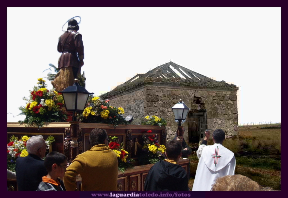 FOTOMONTAJE: Visión de la bendición de Don David a la Ermita de Pera