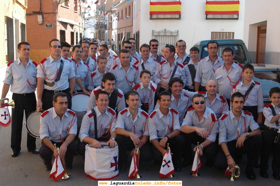 Veteranos y algunos noveles de nuestra Banda de cornetas y tambores