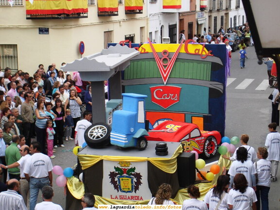 24 de Septiembre de 2006. Carroza de Cars realizada por la Asociación Vecinal "La Unión de la Guardia"