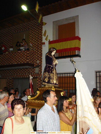 1 de Septiembre de 2007. Subida del Santo Niño a la Iglesia. El Santo Niño por la Calle Ancha