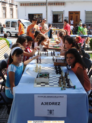 15 de Septiembre de 2007. Actividades deportivas en la Plaza. Campeonato de Ajedrez