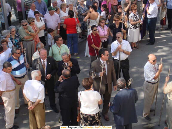 24 de Septiembre de 2007. Desfile de carrozas a su paso por la Glorieta. La cofradía