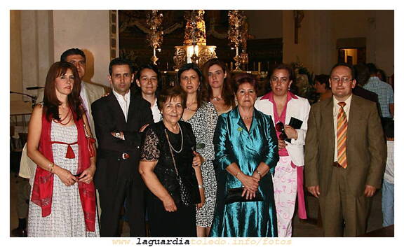 26 de septiembre 2007. Algunos componentes del coro después de cantar en misa.