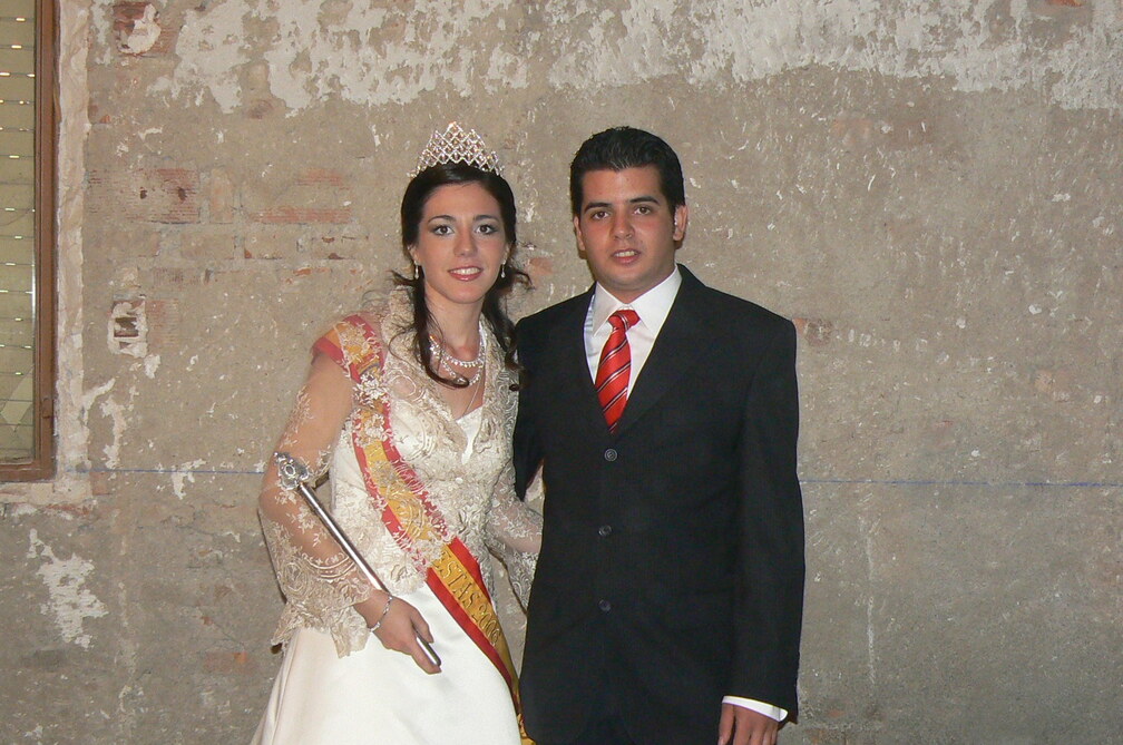 Fiestas 07.Reina 06 Irene Nuño Jimenez y Mantenedor 07 Moises Roman Nuño