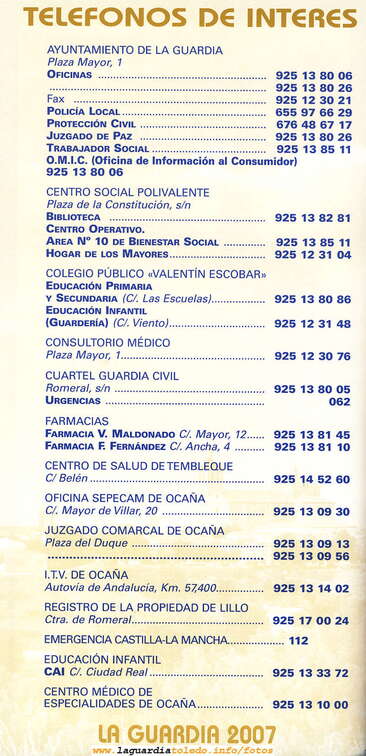 Programa de fiestas 2007