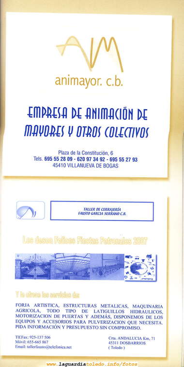 Programa de fiestas 2007