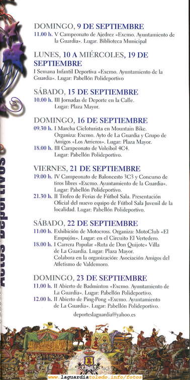Programa de fiestas 2007