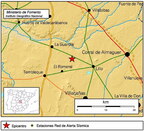 Terremoto cercano a La Guardia el 13-10-2012 con intensidad 1.5 en la escala de Richter