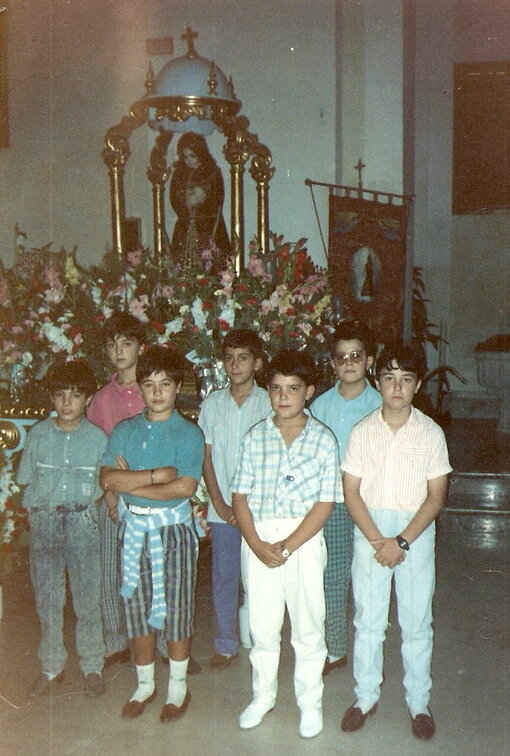 Monaguillos con el Santo niño , Fiestas 1988