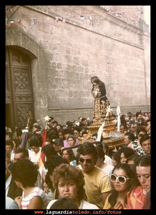 Procesión con el Santo Niño para llevarlo a su ermita. 27 de Septiembre de 1983.