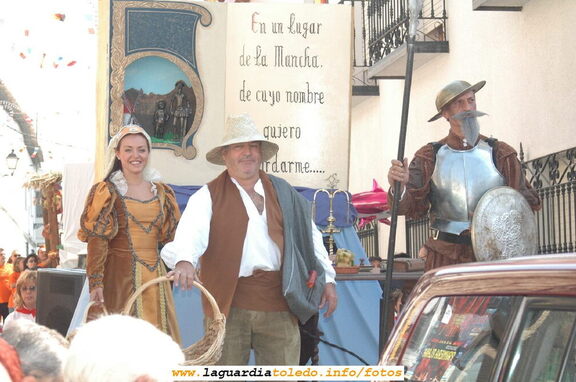 Fiestas de 2005. Carroza de la Peña los Timbales "Don Quijote de la Mancha"