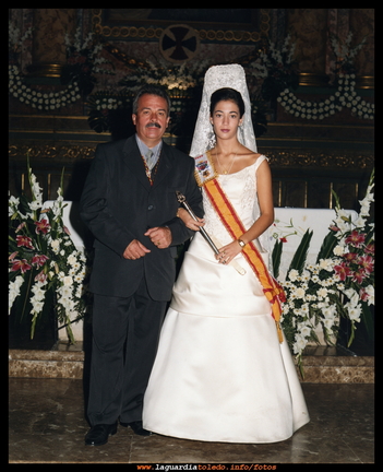 Lorenzo Nuño y Susana Sanchez-Ruiz, mantenedor y reina de las fiestas año 2000