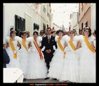 Reina, damas y mantenedor de las Fiestas de 1991