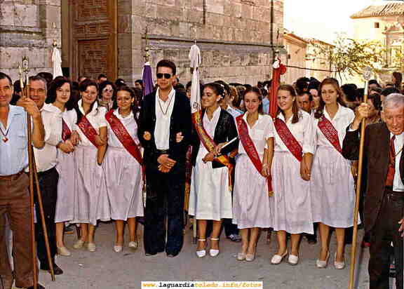 Fiestas 1980 Reina, Damas y Mantenedor