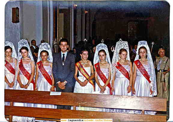 Fiestas 1980 Reina, Damas y Mantenedor