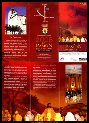 Cartel anunciador de la representación de La Pasión dramatizada 2008
