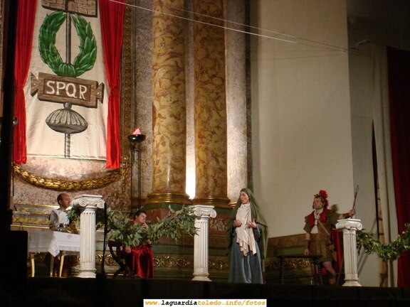 15 de Marzo de 2008. Representación de la Pasión Dramatizada por parte de actores guardiolos en la Iglesia Parroquial