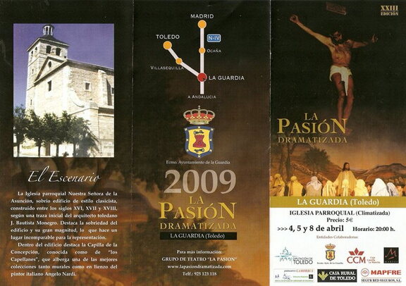 Cartel de la representación de La Pasión Dramatizada 2009