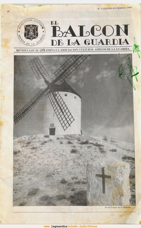 Primer número de "El Balcón de La Guardia" aparecido en el otoño del 1995