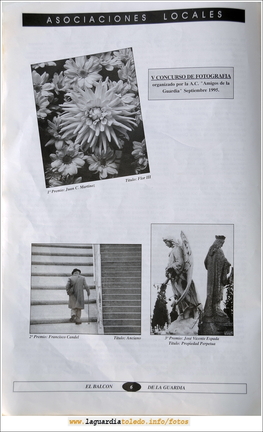 Primer número de "El Balcón de La Guardia" aparecido en el otoño del 1995. Página 6