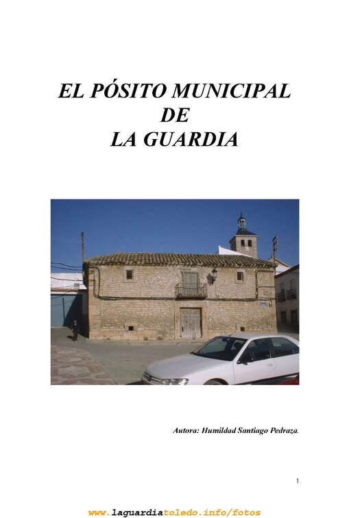 Estudio sobre el pósito municipal 1 de 9