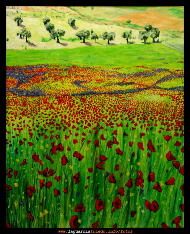 Primavera en Llanocastillo. Oleo sobre lienzo de Juan Cristóbal Cabiedas Pedraza.