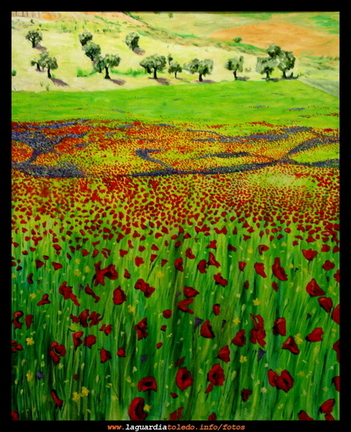 Primavera en Llanocastillo. Oleo sobre lienzo de Juan Cristóbal Cabiedas Pedraza.