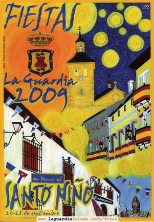 Portada del programa de fiestas 2009. Diseño de Ángel Luis Martín Mejía