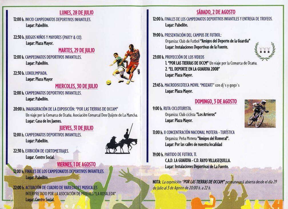 Cartel de la II Semana de la Juventud que organiza el Ayuntamiento de La Guardia