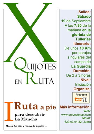 I Ruta a pie para descubrir La Mancha