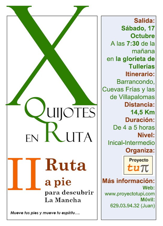 II Ruta a pie para descubrir La Mancha - Barrancondo, Cuevas Frías y las de Villapalomas