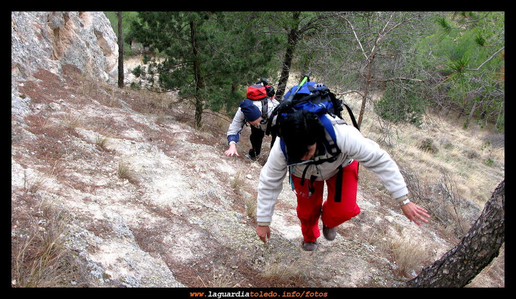 III Ruta a Pie organizada por Quijotes en Ruta 21 de noviembre de 2009 - Ascensión al la cima de Los Grajos