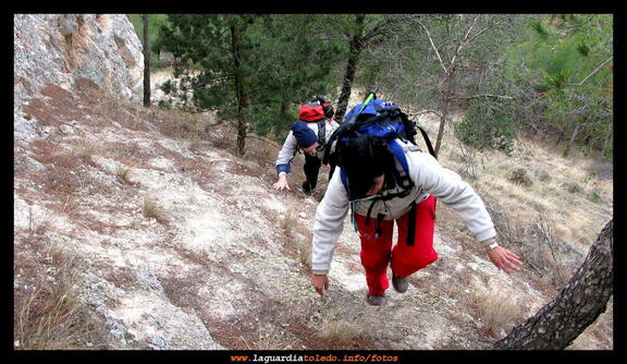 III Ruta a Pie organizada por Quijotes en Ruta 21 de noviembre de 2009 - Ascensión al la cima de Los Grajos