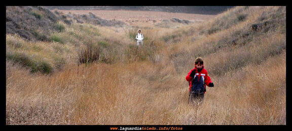 III Ruta a Pie organizada por Quijotes en Ruta 21 de noviembre de 2009 - Abandonando la Cantera de Ramón Gallina