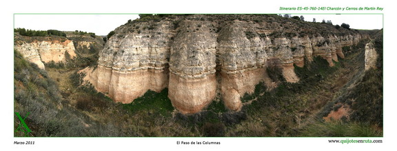 El Paso de las Columnas en el Barranco encondido. Marzo 2011