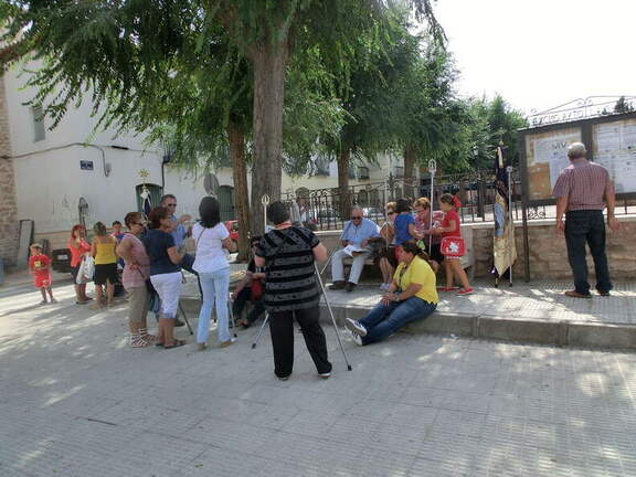 La pedida del Santo Niño en la glorieta. 17-09-2011