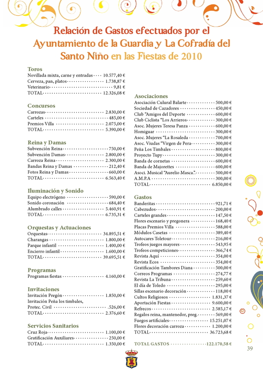 PROGRAMA DE FIESTAS 2011