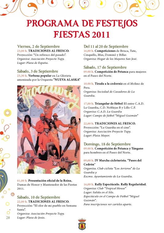 PROGRAMA DE FIESTAS 2011