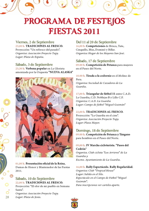 PROGRAMA DE FIESTAS 2011
