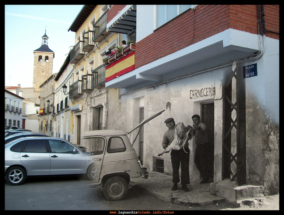 Ayer y hoy de la Carnicería de la Plaza