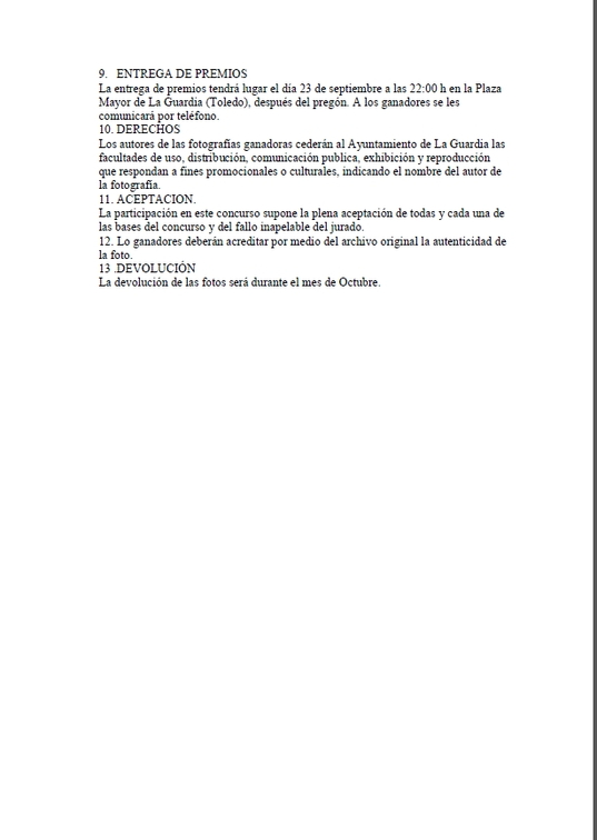 Bases para el Concurso fotográfico "Verano en La Guardia 2012"