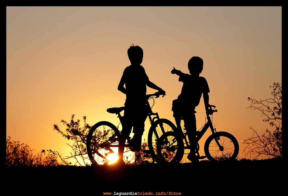 Paseo en bici de una tarde de verano