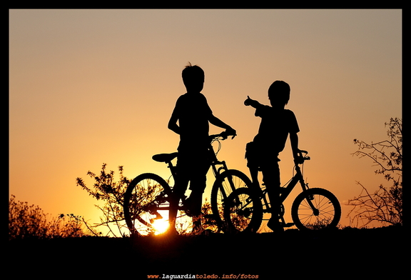 Paseo en bici de una tarde de verano